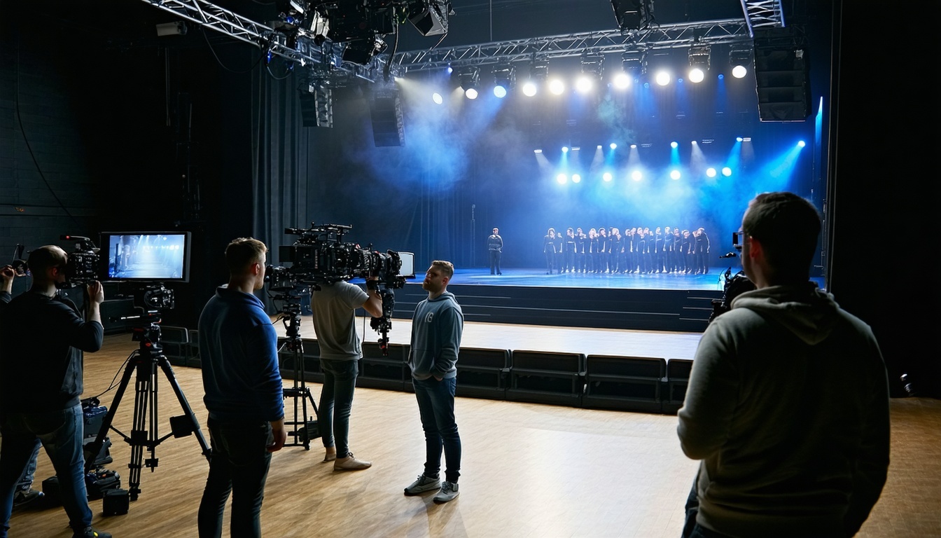 Behind-the-scenes look at a technical rehearsal with the production team